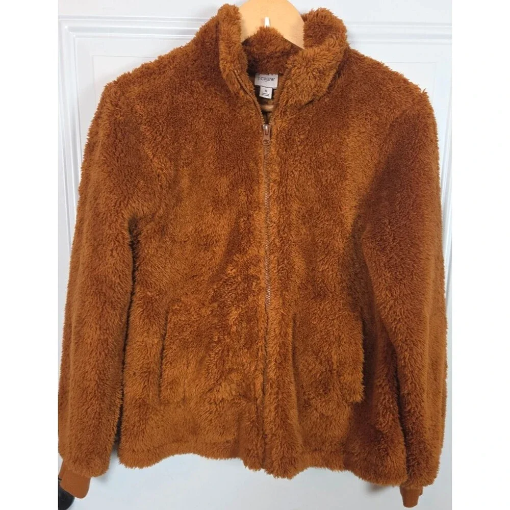 J. Crew Womens Teddy Sherpa Jacket Size S